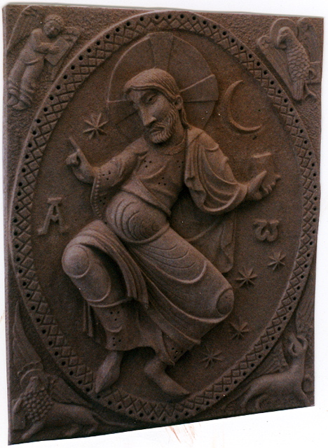 10 - Relieve basado en un capitel románico francés - granito envejecido - 90x30x30cm - 1994